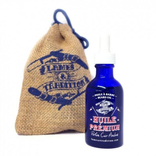 Huile à Barbe PREMIUM Cuir Ambré 50ml